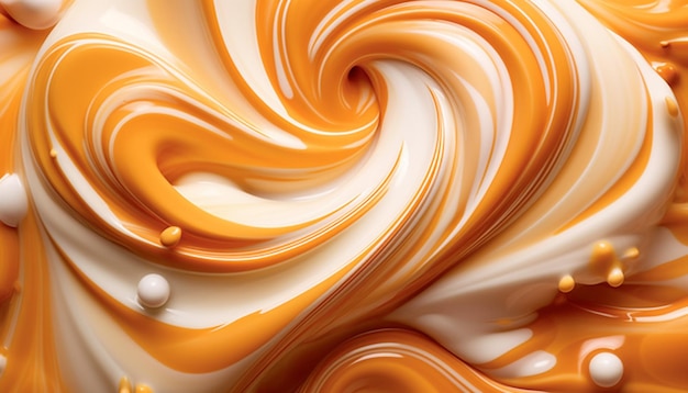 Photo abstract backdrop with vibrant colors smooth flowing wave generated by ai