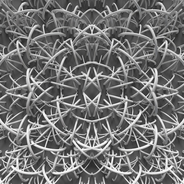 抽象的な背景、3Dレンダリングされた要素は、繰り返しの装飾でデザインを形成しています