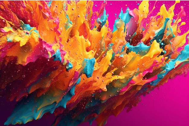 Abstract background of acrylic colors in water Ink swirling in water