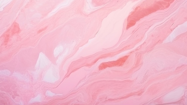 Abstract background of acrylic paint in pink and beige tones Liquid marble pattern
