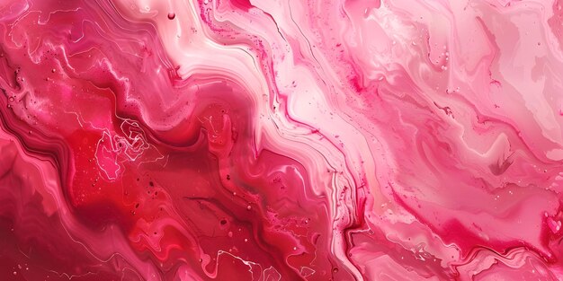 Абстрактный фон акриловой краски в красных и розовых тонах жидкая мраморная текстура Ai