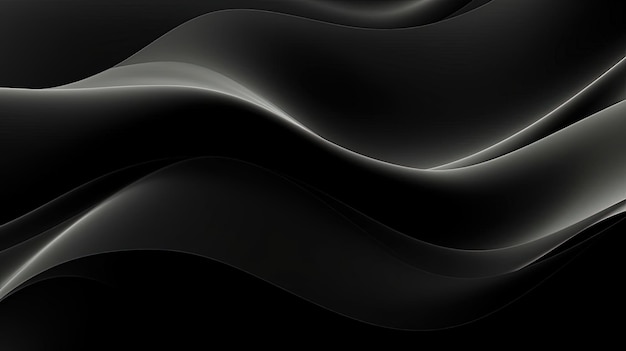 黒いデザインの抽象的な背景は,大胆な曲線のスタイルで