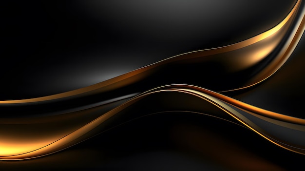 abstract background black and gold lines