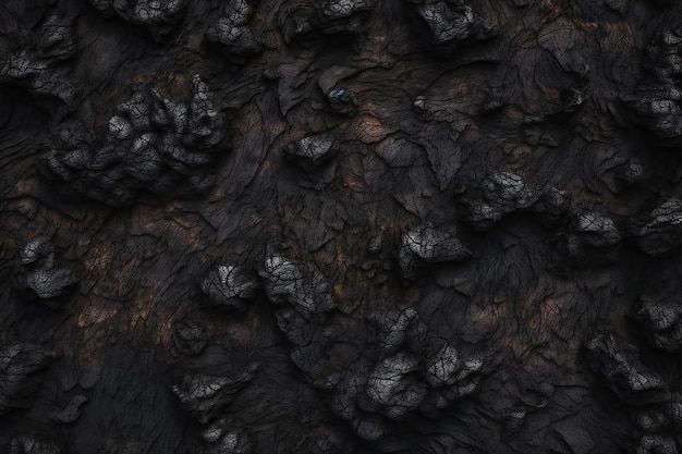 Abstract background black lava