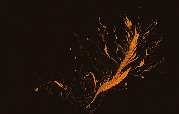 Abstract Background And Black Orange Color Beautiful Background