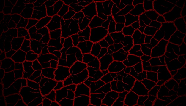 Abstract background in black and red tones with cracks