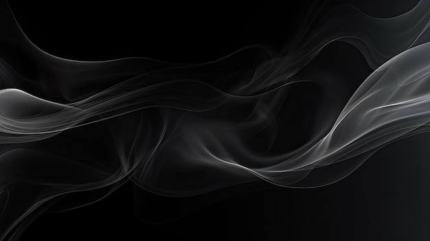 Premium AI Image | abstract background black smoke texture border