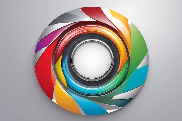 abstract background blank chrome circle color image colors competition round