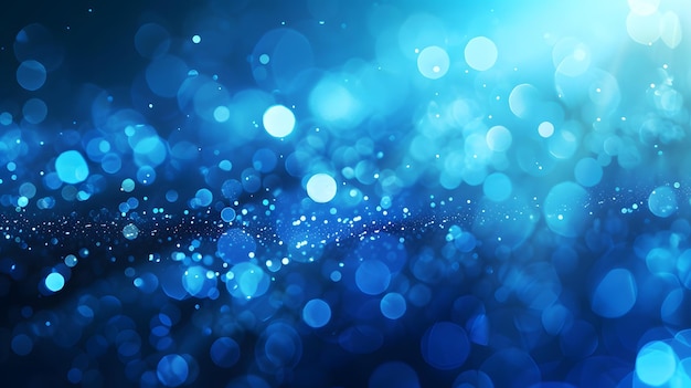 abstract background blue bokeh circles