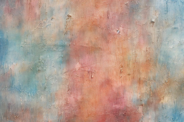 Abstract background blue orange and pink paint on the wall