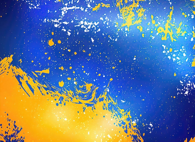 Abstract background in blue and yellow color