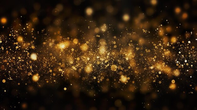 Abstract background Blurred bokeh dark background Christmas and New Year holiday