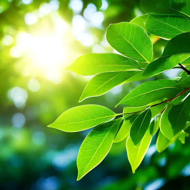 Photo abstract background blurred greenery background with sunlight this photo was created using