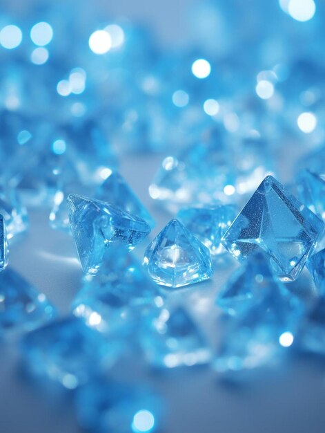 Abstract background bokeh diamond and effect lighting for design