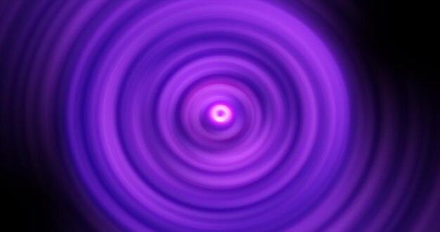 Abstract background of bright purple glowing energy magic radial circles of spiral tunnels