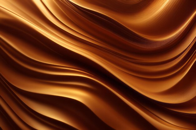 Photo abstract background brown and gold modern waves texture blend