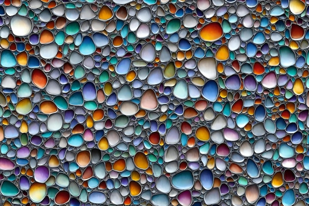 Photo abstract background of colored pebbles closeup of photo