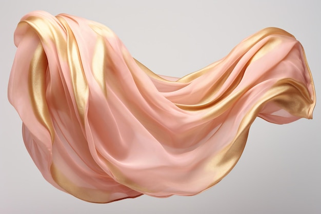 Abstract background of colored wavy silk or satin