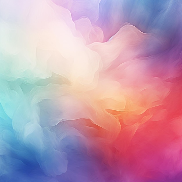 абстрактный фон красочного дыма в размытом изображении генеративный ИИ