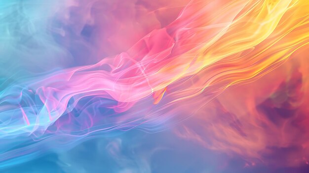 Abstract background of colorful smoke The colors are vibrant and saturated and the smoke is thick and billowing