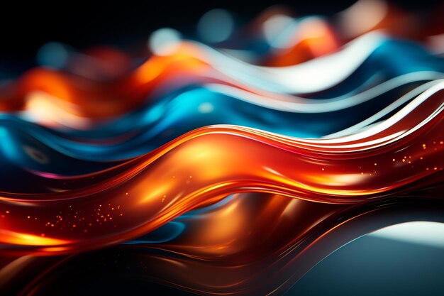 abstract background of colorful wavy lines