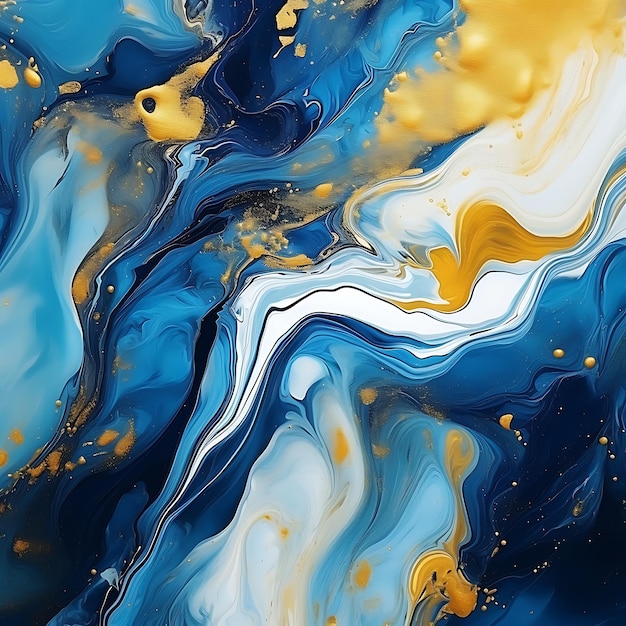 abstract background colors blue and gold bright