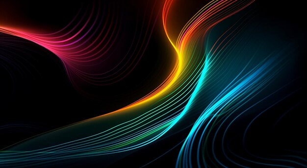 Photo abstract background colour waves