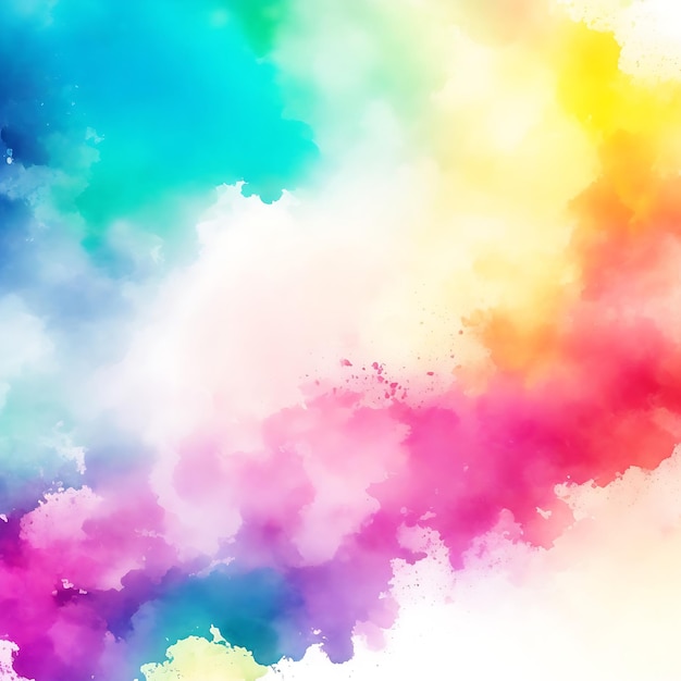 Photo abstract background of colourful watercolours