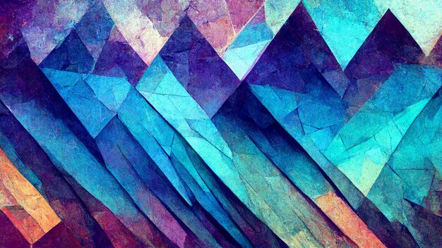 Abstract background consisting of triangles gradient color