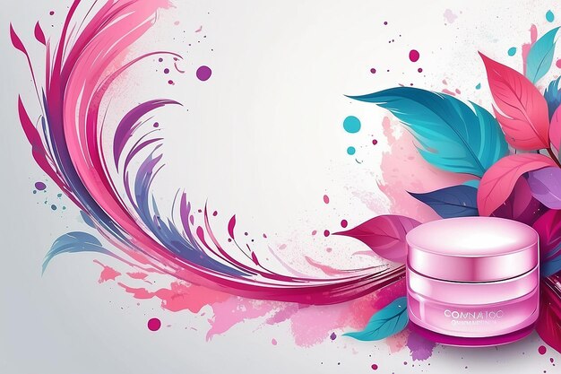 Abstract background for cosmetics product