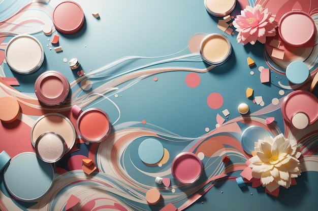 Photo abstract background for cosmetics product
