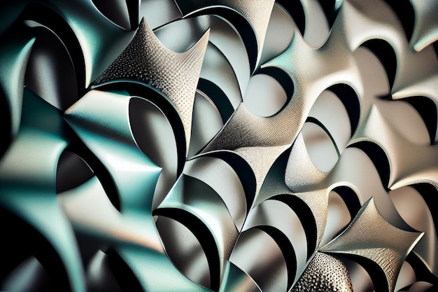 Abstract background of curved sheets of papergenerative ai