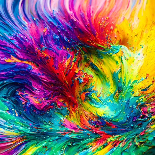 Abstract background design Abstract multicolor paint splash Colorful paint splashing Generative AI