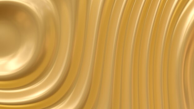 Abstract background design with wavy lines in 3d rendering