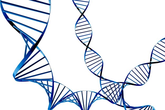 Photo abstract background dna molecule with x chromosomes