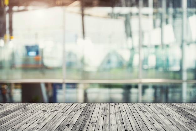 Abstract background. Empty wooden table to show or present product 