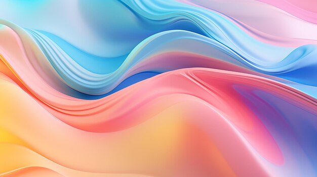 Photo abstract background featuring pastel gradients in a fluid dynamic composition