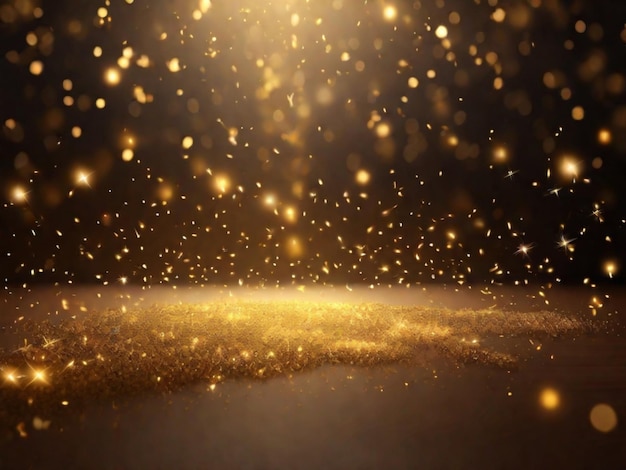 An abstract background filled with golden