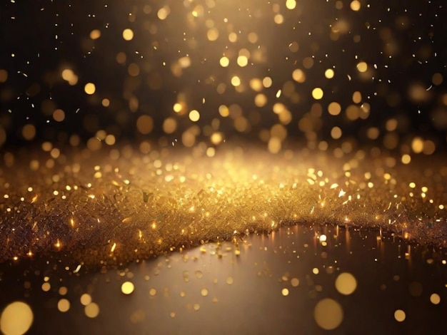 An abstract background filled with golden