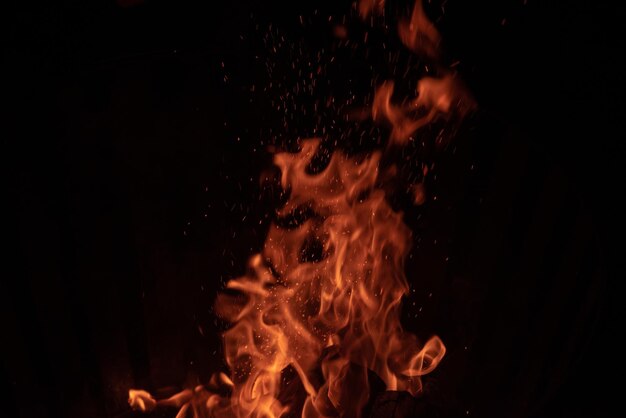 Abstract background of fire burning