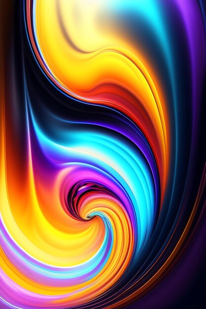 Abstract background in fluid art style