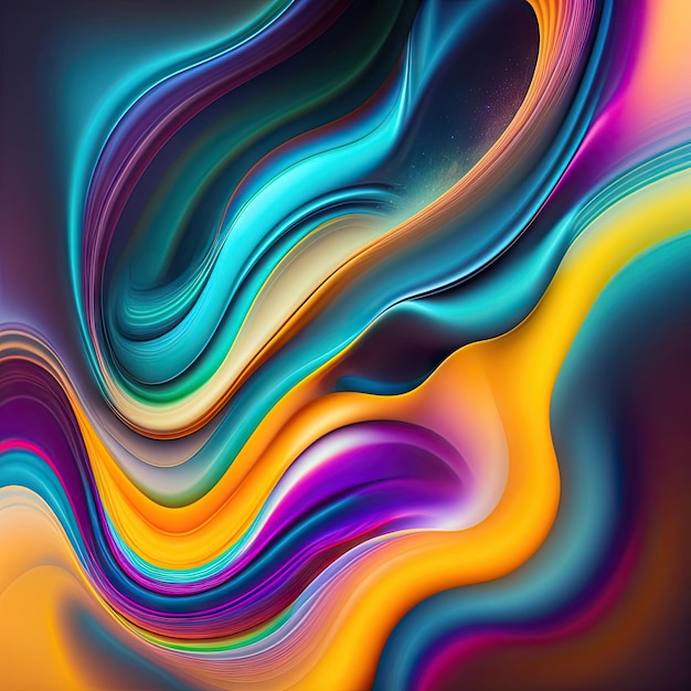 Abstract background in fluid art style