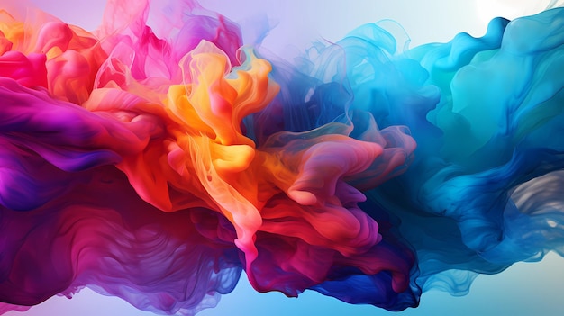 abstract background fluid gradient of rainbow colors