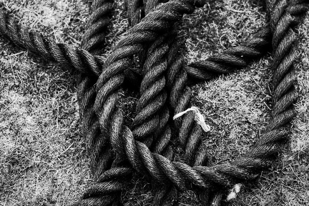 Abstract background of a folded rope for sports