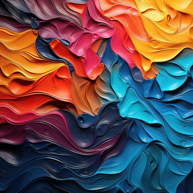 Abstract background in the form of a texture of multicolored paints