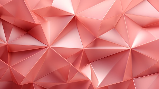 Abstract background fractal polygon background pink and white