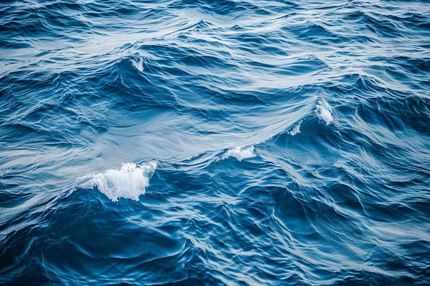 Abstract background from blue water wave surface