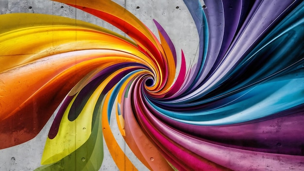 Abstract background from colorful painted on concrete wall