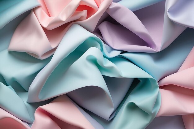 Photo abstract background from folded fabric with pastel tones