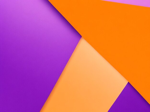 Abstract background from sheets of purple and orange paper orange cardboard